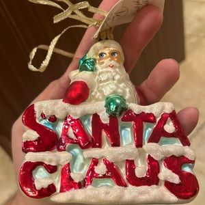 Vintage Christopher Radko Santa on Santa Claus 00-448-00 5x4.5"  2000 NWT